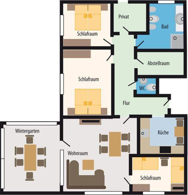 Haus Lily Nr.02 Bis Zu 6 Personen Davon Max. 2 Kinder Büsum Eksteriør bilde